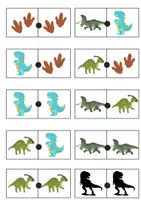 Aperçu - Apprentissages en autonomie - LE DOMINO DES DINOSAURES (1) - Page 1