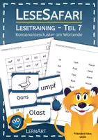 Vorschau - Arbeitsblätter - Lesetraining Teil 7 - Konsonantencluster am Wortende - Deckblatt