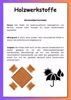 Vorschau - Arbeitsblätter - Holzwerkstoffe Klasse 7 Technik - Alltagsbeispiele - Seite 1