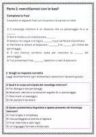 anteprima - Esercizi - Monologo interiore: caratteristiche - Pagina 1