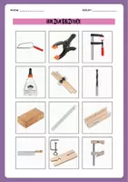 Vorschau - Arbeitsblätter - Holzwerkzeuge Klasse 6/7 - Deckblatt