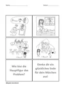 Vorschau - Klassenarbeiten - Märchen. Klassenarbeit/Lernzielkontrolle. Mit einer Bildergeschichte ein eigenes Märchen schreiben - Seite 2