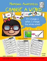 Aperçu - Feuilles d'exercices - Phonemic Awareness-Change A Word for Initial, Medial and Final Sounds - Page de couverture