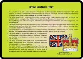 Vorschau - Arbeitsblätter - British Monarchy - An Outdated Institution? (Panel Discussion / Role Play / Talkshow / Q1 Q2) - Seite 1