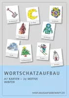 Vorschau - Bildkarten - Wortschatzaufbau (DaZ) – Winter – A7-Karten - Deckblatt