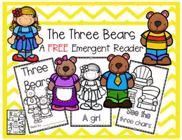 Aperçu - Affichage - Goldilocks and the Three Bears - A FREE Book for Beginning/Emergent Readers - Page de couverture