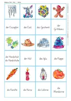 Vorschau - Spiele - Wortschatzaufbau (DaZ) – Winter – Bildpaare - Seite 1