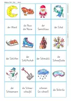 Vorschau - Spiele - Wortschatzaufbau (DaZ) – Winter – Bildpaare - Seite 2