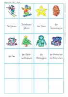 Vorschau - Spiele - Wortschatzaufbau (DaZ) – Winter – Bildpaare - Seite 3