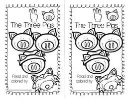 Aperçu - Cartes / Images - The Three Little Pigs - A FREE Book for Beginning/Emergent Readers -1 - Page 1