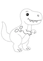Vorschau - Mal- und Bastelvorlagen - Prickelbilder Grundschule – 15 Dinosaurier-Motive - Seite 1