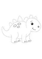 Vorschau - Mal- und Bastelvorlagen - Prickelbilder Grundschule – 15 Dinosaurier-Motive - Seite 3