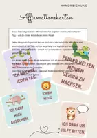 Vorschau - Anderer Materialtyp - Affirmationskarten für Kinder - Deckblatt