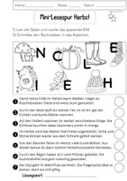 Vorschau - Mal- und Bastelvorlagen - Materialpaket Lesespuren Deutsch Herbst Klasse 2 3 - Seite 3