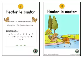 Aperçu - Autre type de ressources - Lecture : Hector le castor - Page 1