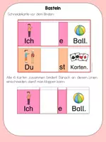 Vorschau - Fördermaterial/Inklusion - Sätze bilden mit Klappkarten - Seite 2