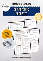 Vorschau - Arbeitsblätter - ⏳ Merkblatt & Aufgaben - pretérito perfecto 🇪🇸⏳ - Deckblatt