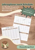 Vorschau - Präsentationen/Tafelbilder - Jahreskalender für Lehrer:innen | Minimalistic Edition - Deckblatt