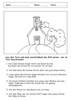 Vorschau - Arbeitsblätter - LESEN und MALEN Arbeitsblätter Leseverständnis - Seite 3