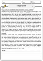 Vorschau - Arbeitsblätter - Solidarität Ethik und Philosophie Lesetext mit Richtig Falsch Multiple Choice und Fragen zum Text - Seite 1