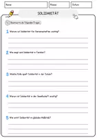 Vorschau - Arbeitsblätter - Solidarität Ethik und Philosophie Lesetext mit Richtig Falsch Multiple Choice und Fragen zum Text - Seite 3