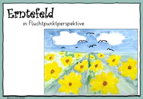 Vorschau - Mal- und Bastelvorlagen - Erntefeld in Fluchtpunktperspektive: Anleitung - Seite 3