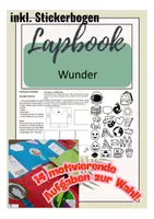 Vorschau - Unterrichtsreihen - Lapbook für den Deutschunterricht – Geeignet für die Lektüre von „Wunder“ (R. J. Palacio) – Kreatives Lesebegleitmaterial für die Klassen 6–8 - Deckblatt