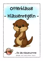 Vorschau - Poster - Otterklasse - Klassenregeln - Deckblatt