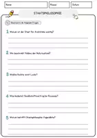 Vorschau - Arbeitsblätter - Staatsphilosophie Ethik und Philosophie Lesetext mit Richtig Falsch Multiple Choice und Fragen zum Text - Seite 3