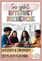 Vorschau - Arbeitsblätter - Internetrecherche lebendig unterrichten ohne Aufwand - Deckblatt