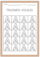 Vista previa - Unidades / Secuencias / Situaciones de Aprendizaje - CUADERNO LECTO ESCRITURA. VOCALES MAYÚCULAS - página 2