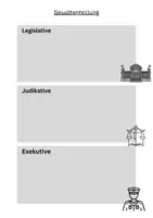 Vorschau - Arbeitsblätter - AB Gewaltenteilung - Deckblatt
