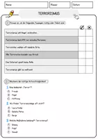 Vorschau - Arbeitsblätter - Terrorismus Ethik und Philosophie Lesetext mit Richtig Falsch Multiple Choice und Fragen zum Text - Seite 2