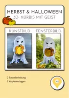 Vorschau - Stundenentwürfe - Herbst & Halloween Bastelidee – 3D Kürbis mit Geist - Deckblatt