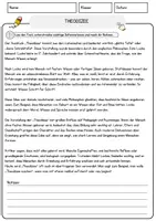 Vorschau - Arbeitsblätter - Theodizee Ethik und Philosophie Lesetext mit Richtig Falsch Multiple Choice und Fragen zum Text - Seite 1