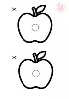 Vorschau - Spiele - Der Wurm im Apfel Fingerspiel - Seite 1