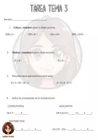 Vista previa - Hojas de trabajo - Fichas de repaso/evaluación de matemáticas 4º curso E.Primaria - página 3