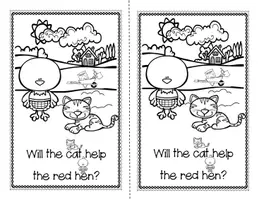 Aperçu - Affichage - FREE The Little Red Hen Emergent Reader + Rhyming Activity - Page 3