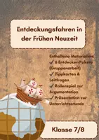 Vorschau - Arbeitsblätter - Rollenspiel/ GA: Entdeckungsfahrten in der Frühen Neuzeit - Deckblatt