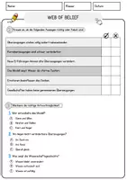 Vorschau - Arbeitsblätter - Web of Belief Ethik und Philosophie Lesetext mit Richtig Falsch Multiple Choice und Fragen zum Text - Seite 2