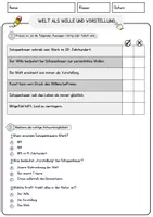 Vorschau - Arbeitsblätter - Welt als Wille und Vorstellung Ethik und Philosophie Lesetext mit Richtig Falsch Multiple Choice und Fragen zum Text - Seite 2