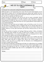 Vorschau - Arbeitsblätter - Wie ist es, eine Fledermaus zu sein Ethik und Philosophie Lesetext mit Richtig Falsch Multiple Choice und Fragen zum Text - Seite 1