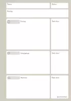 Vorschau - Lehrpläne/Lehrermaterial - Vorlage Stundenplanung-8 verschiedene Farben - Seite 2