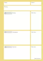 Vorschau - Lehrpläne/Lehrermaterial - Vorlage Stundenplanung-8 verschiedene Farben - Seite 3