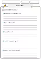 Vorschau - Arbeitsblätter - Zeitlichkeit Ethik und Philosophie Lesetext mit Richtig Falsch Multiple Choice und Fragen zum Text - Seite 3