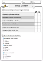 Vorschau - Arbeitsblätter - Zombie-Argument Ethik und Philosophie Lesetext mit Richtig Falsch Multiple Choice und Fragen zum Text - Seite 2