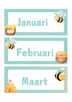Voorbeeld - Maanden en dagen_ bijtjes - Voorblad