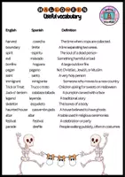 Vista previa - Hojas de trabajo - Colección de materiales de Halloween - English - página 2