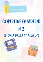 anteprima - Altro tipo di materiale - COPERTINE STORIA DALLA 1 ALLA 5 - Pagina di copertina
