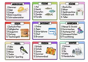 Vorschau - Spiele - Give me 5 Ober- und Unterbegriffe - Seite 1